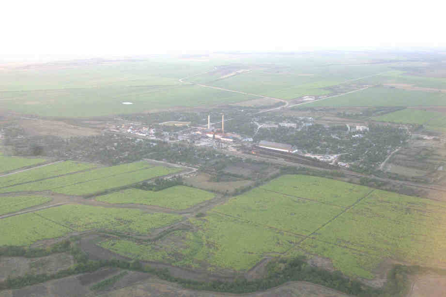 Fields and a factory near Holguin