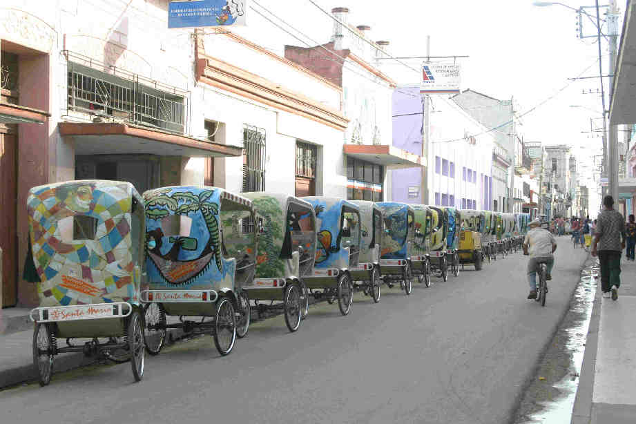 Fleet of bicitaxis