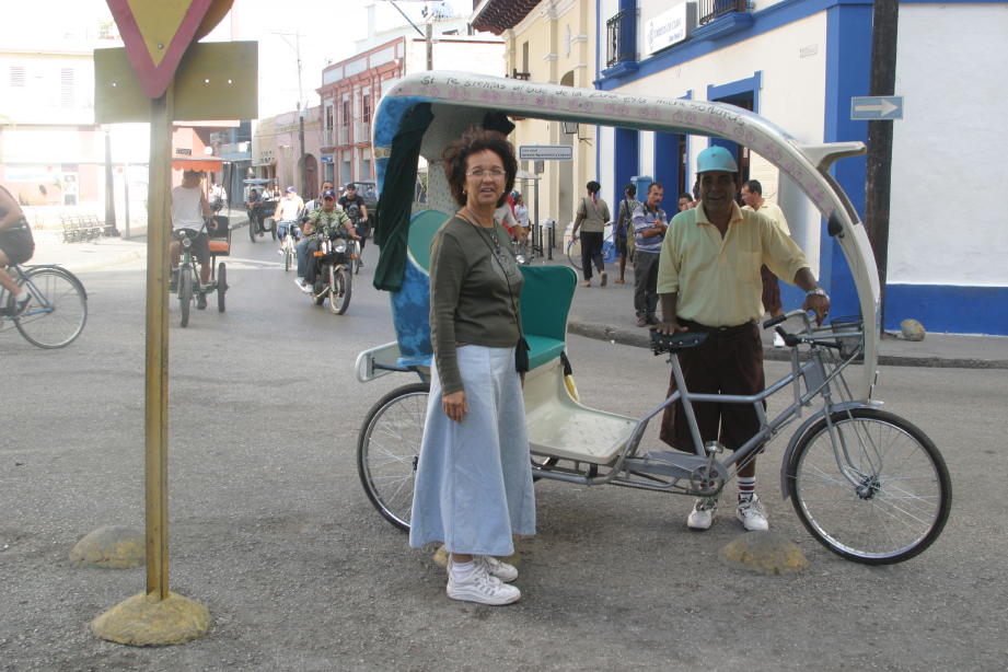 Martha Jiménez and the pedaller